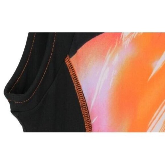 Soft Works Dress Women Small Sleeveless Stretch Multi Pink Black Orange Sheath - Picture 8 of 9